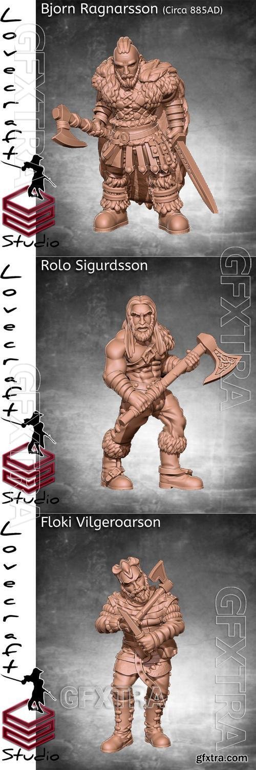 Bjorn Ragnarsson and Rolo Sigurdsson and Floki Vilgeroarson &ndash; 3D Print Model