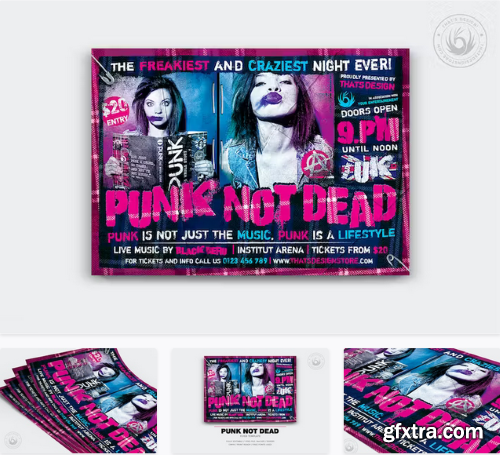 Punk Not Dead Flyer Template