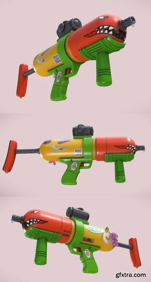 Water Gun 3D Model