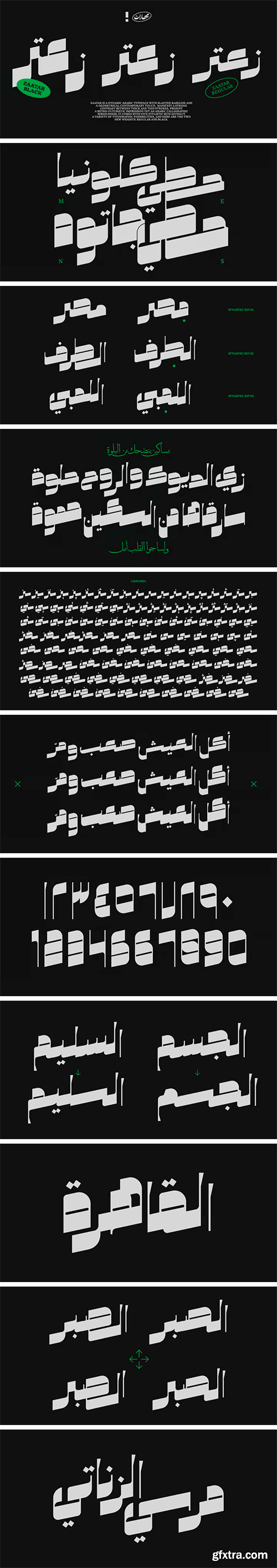 Zaatar Arabic Font Family