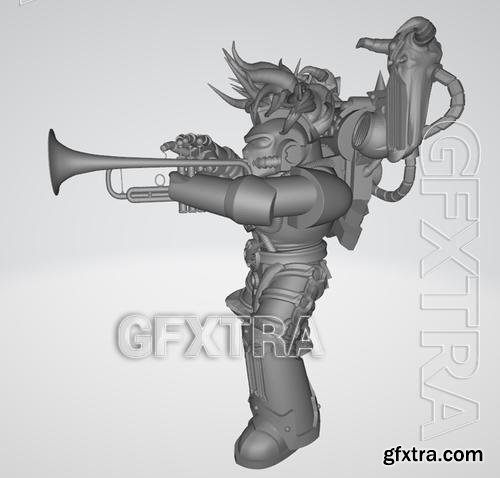 Trumpet Marine &ndash; 3D Print Model