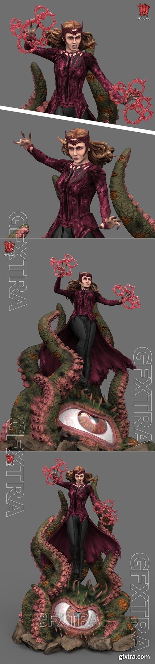 Marco Art - Scarlet Witch &ndash; 3D Print Model