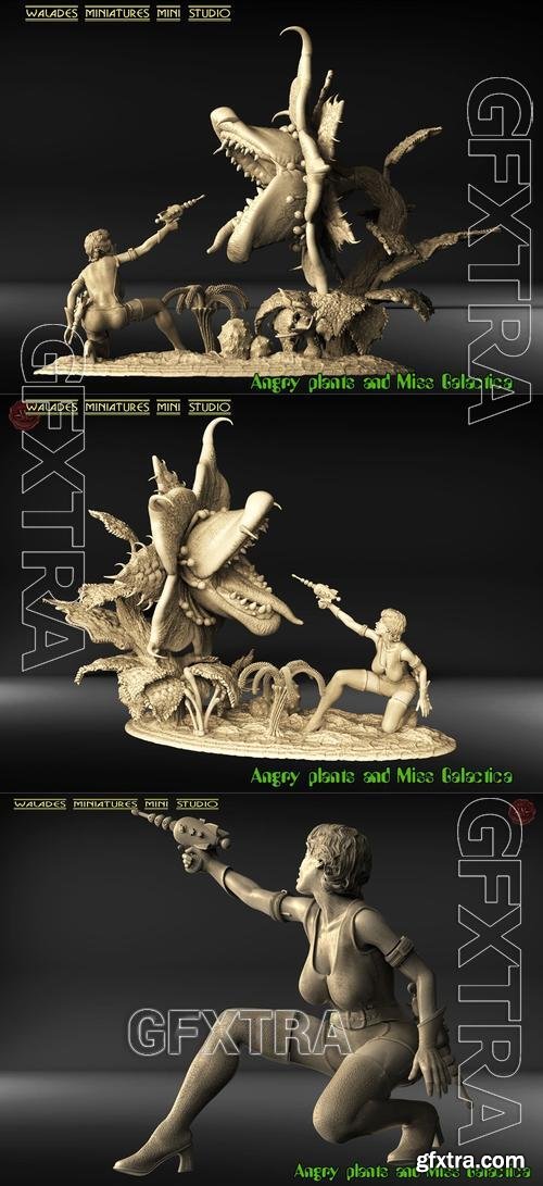 Plants and Miss Galacti &ndash; 3D Print Model