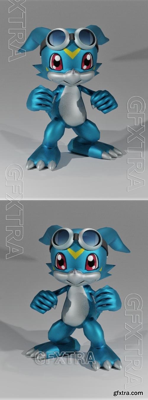 Veemon Davis Digimon Adventure 02 - The Beginning &ndash; 3D Print Model