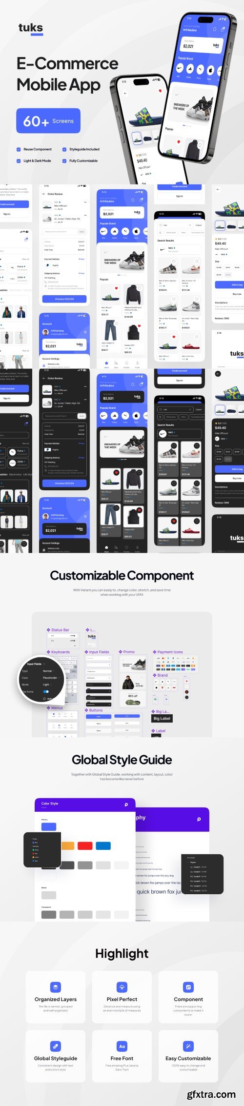 UI8 - Tuks - E-Commerce Mobile App UI Kit