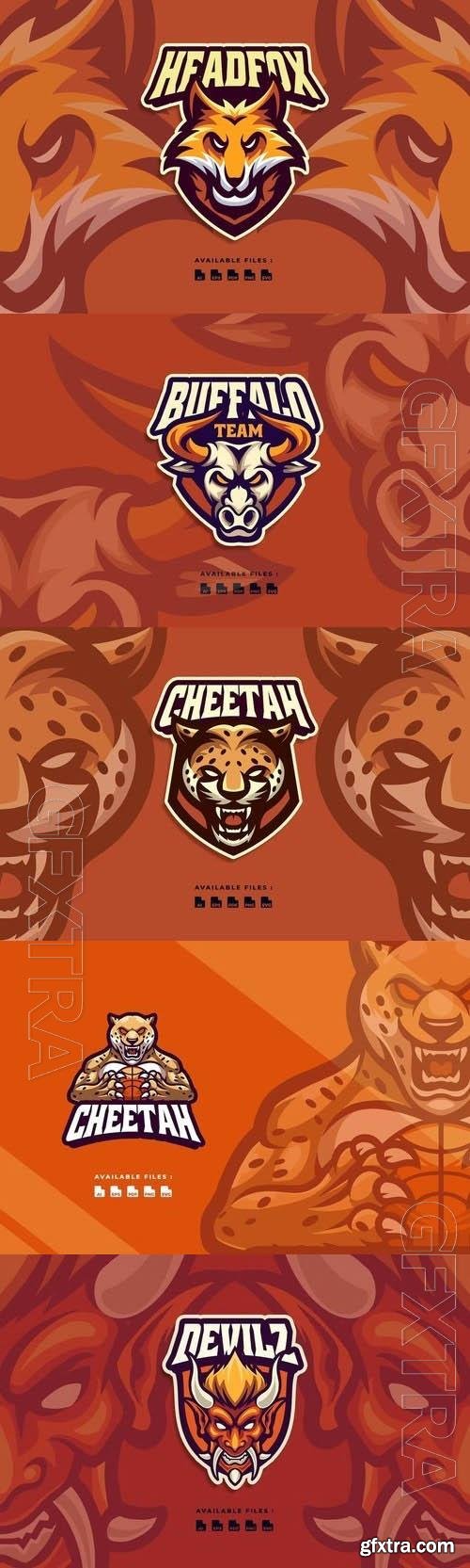 Mascot logo vector set vol 2