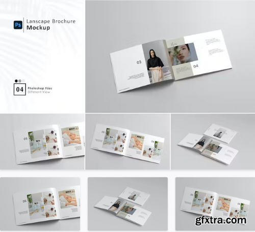 A4 Landscape Brochure Mockup