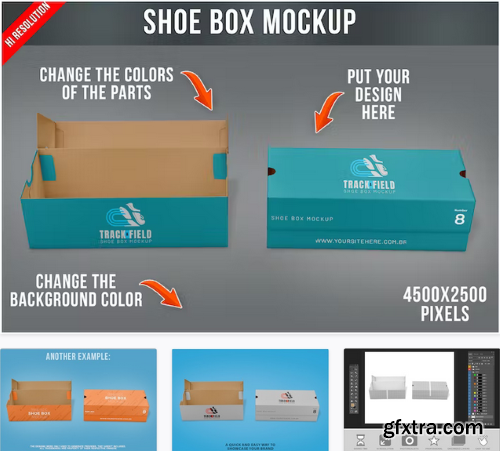 Shoe Box Mockup