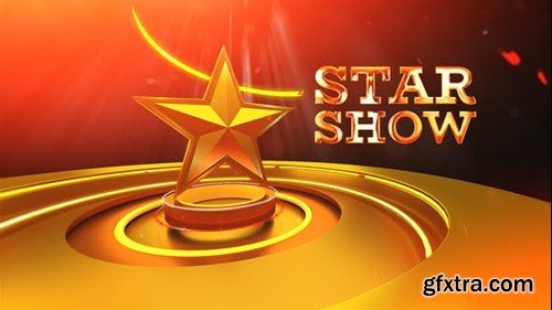 Videohive Golden Star Show 22905026