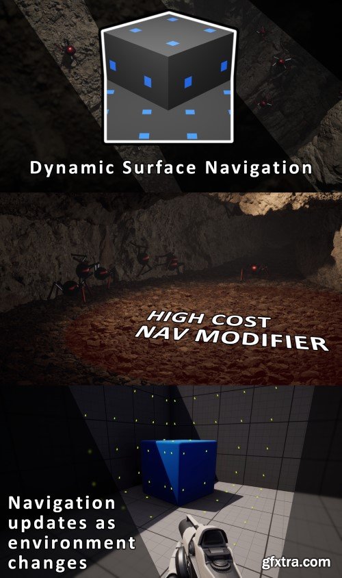 Unreal Engine - Dynamic Surface Navigation v1.1 (5.1)