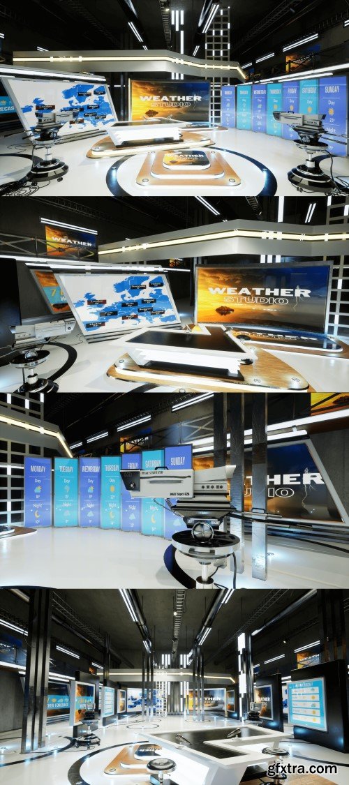 Unreal Engine - Weather TV Studio (4.27, 5.1)