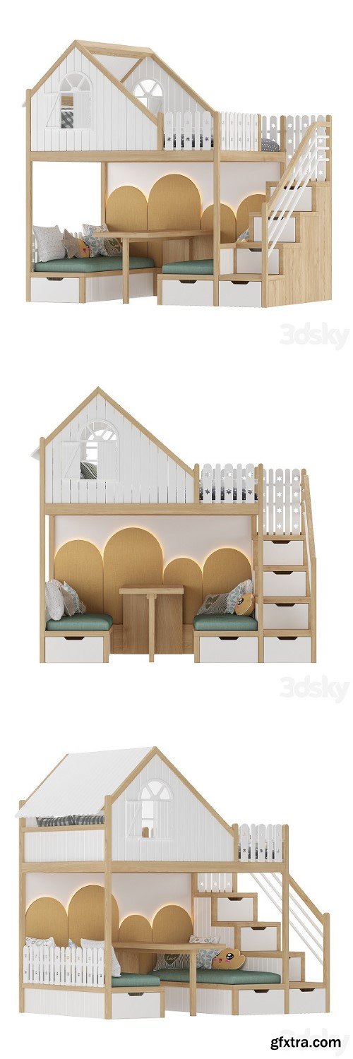 Kids Room Bed 02