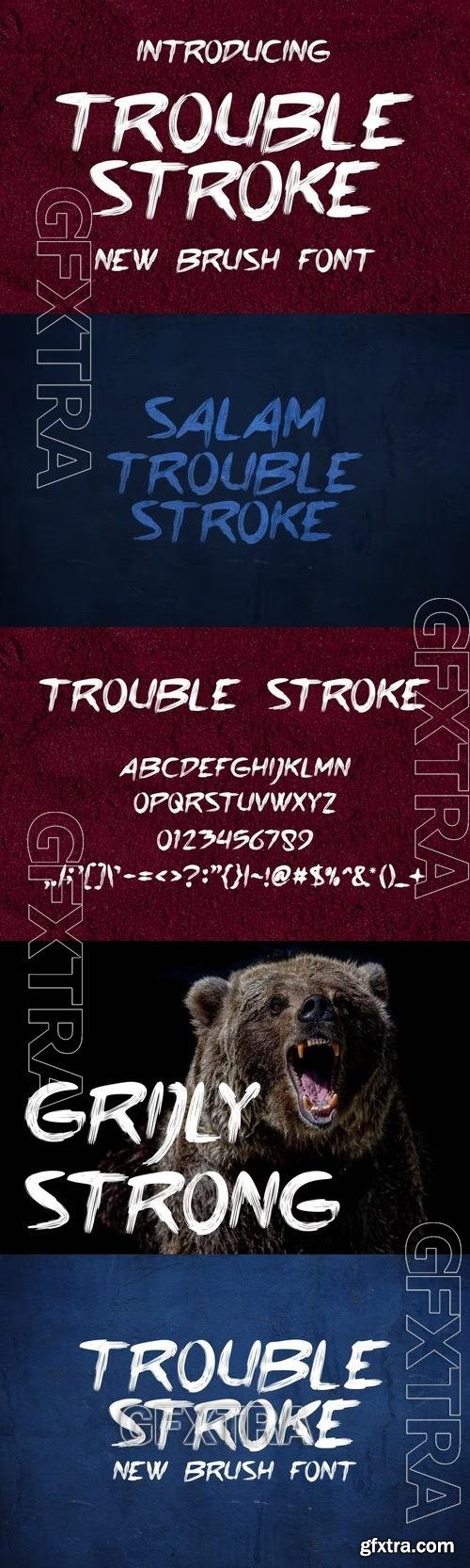 Trouble Stroke Fonts 9MAH6PZ