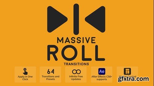 Videohive Massive Roll Transitions 44865294