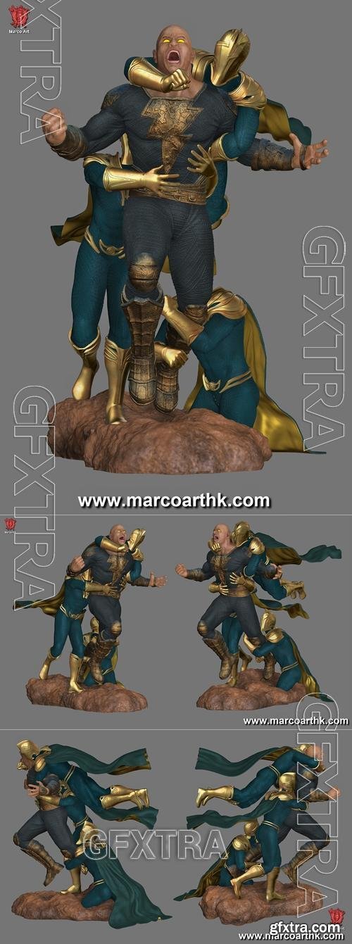 Marco Art - The Black Adam and Doctor Fate &ndash; 3D Print Model