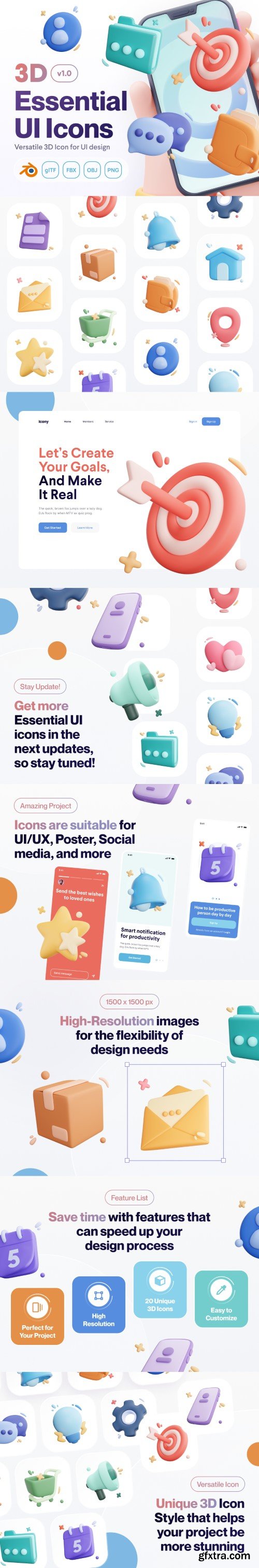 UIcons - General UI 3D Icon Set