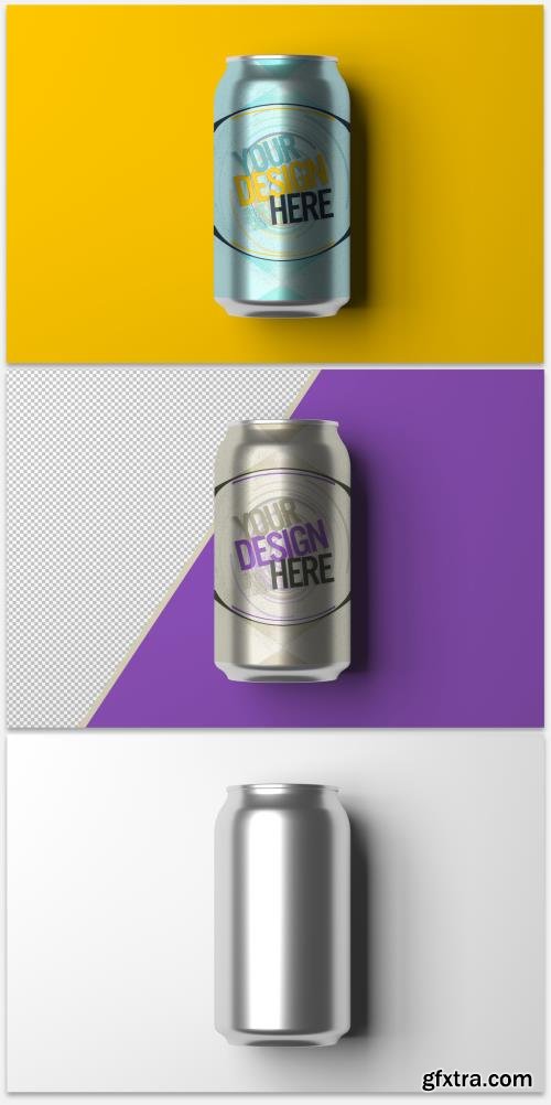 Mockup of a Metal Can 408379205