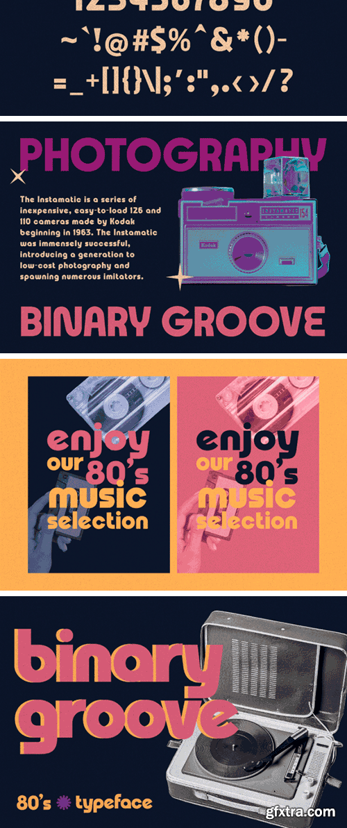 Binary Groove Font