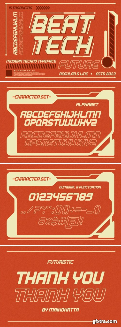 Beat Tech Font