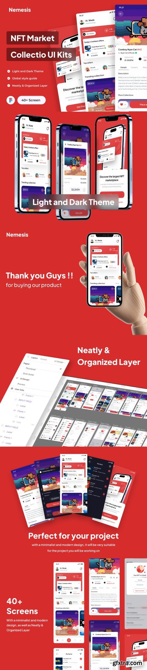 Nemesis - NFT Market Collection Apps UI Kits