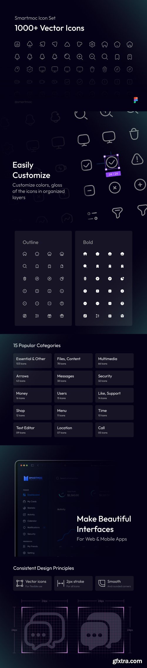 UI8 - Smartmoc Icon Set | 1,000+ Icons