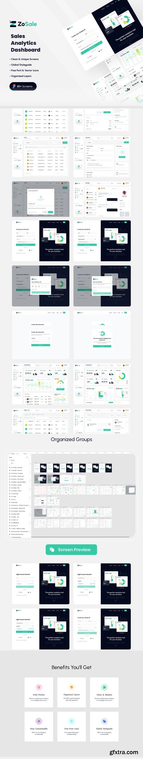 UI8 - ZoSale-Sales Analytics Dashboard