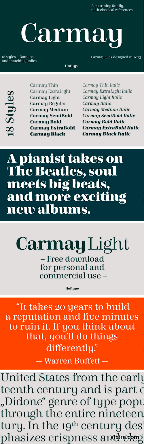 Carmay Font Family