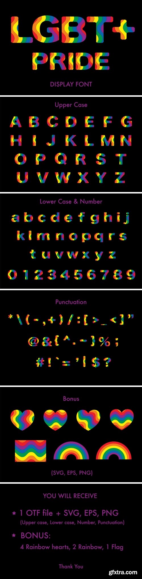 Lgbt Rainbow Font