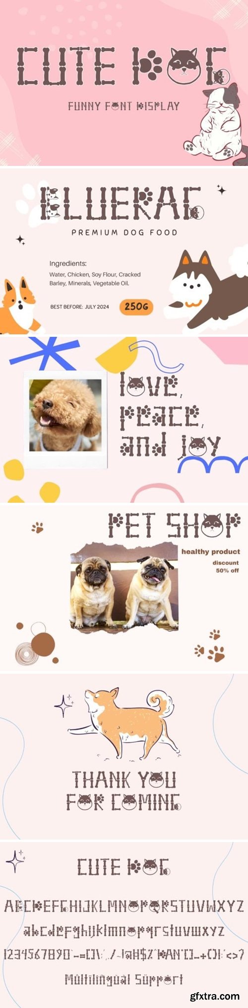 Cute Dog Font