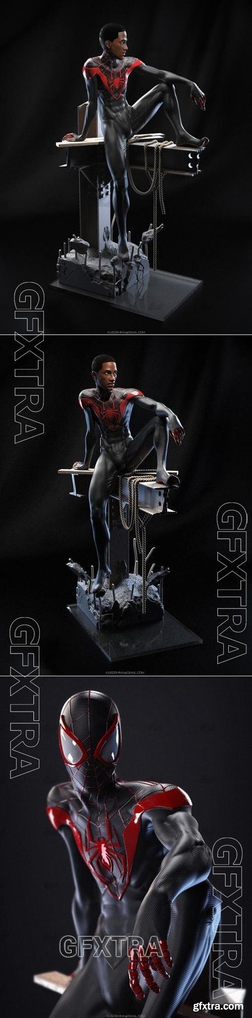 Spiderman - Miles Morales version 2 &ndash; 3D Print Model