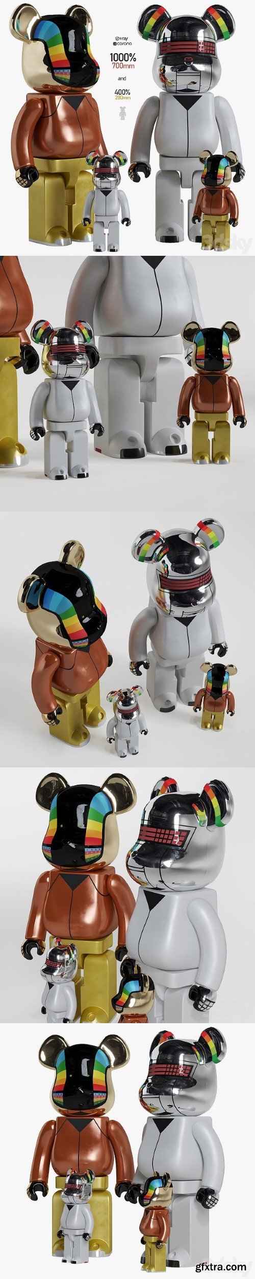 Bearbrick Daft Punk Discovery