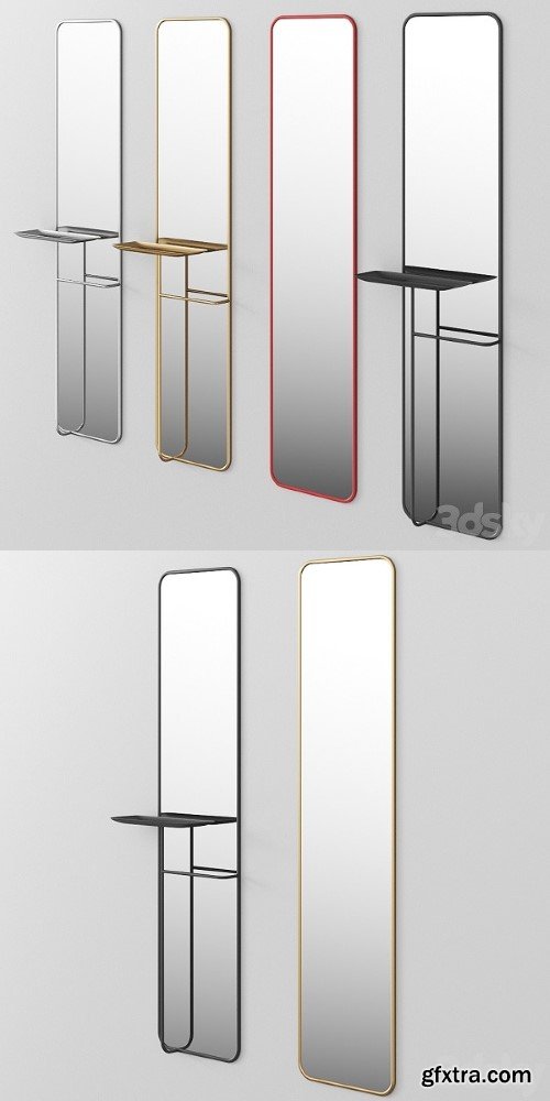 CONCIERGE By Caussa Mirror With Stand