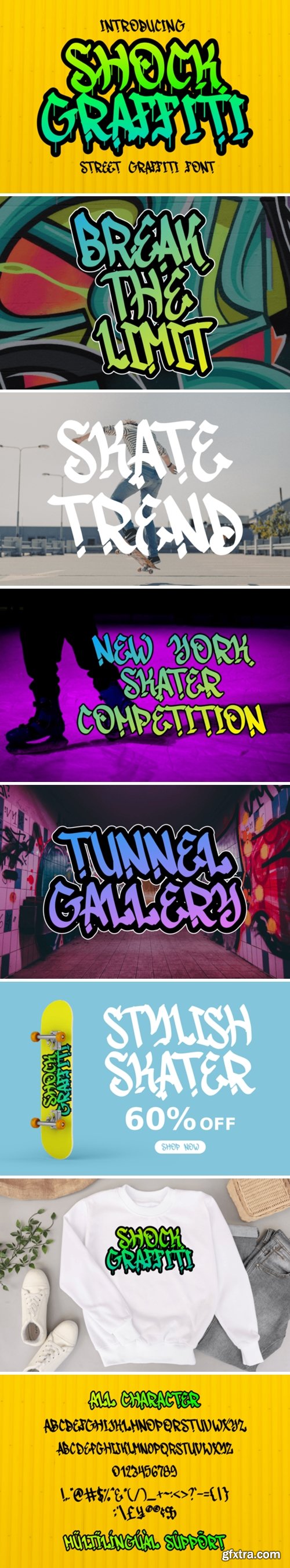 Shock Graffiti Font