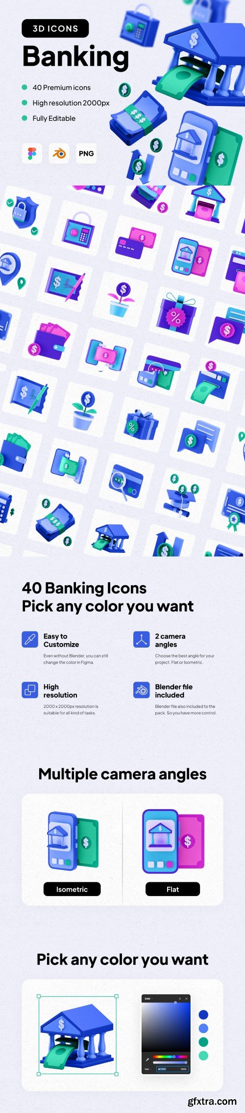 UI8 - Multiangle 3D Banking Icons