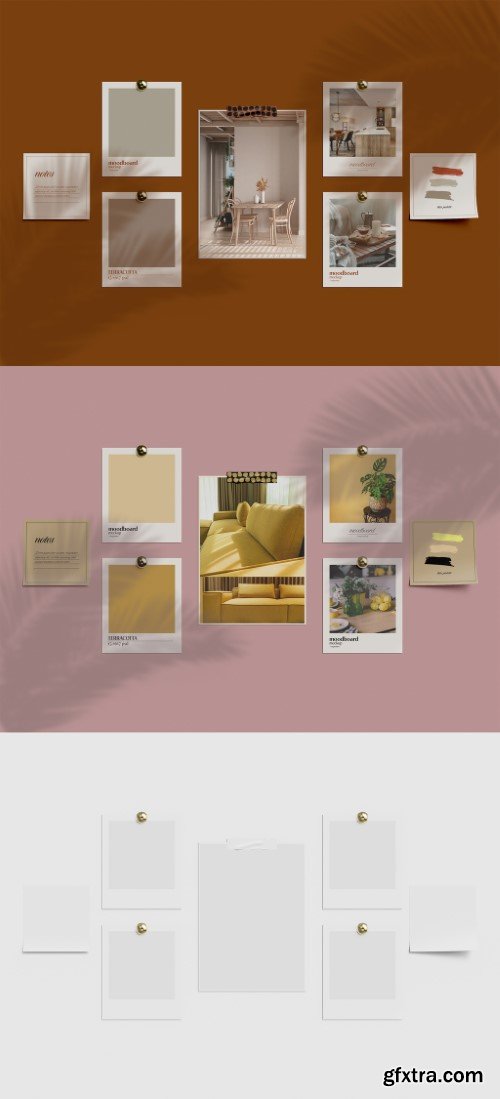 Wall Moodboard Mockup 583673766