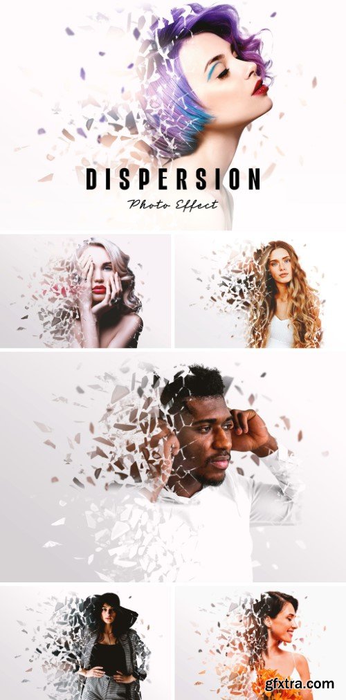 Glass Dispersion Photo Effect Mockup 581039776