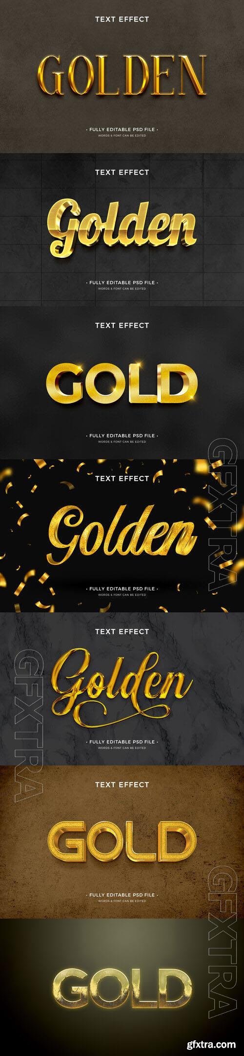 Psd style text effect editable set vol 436 