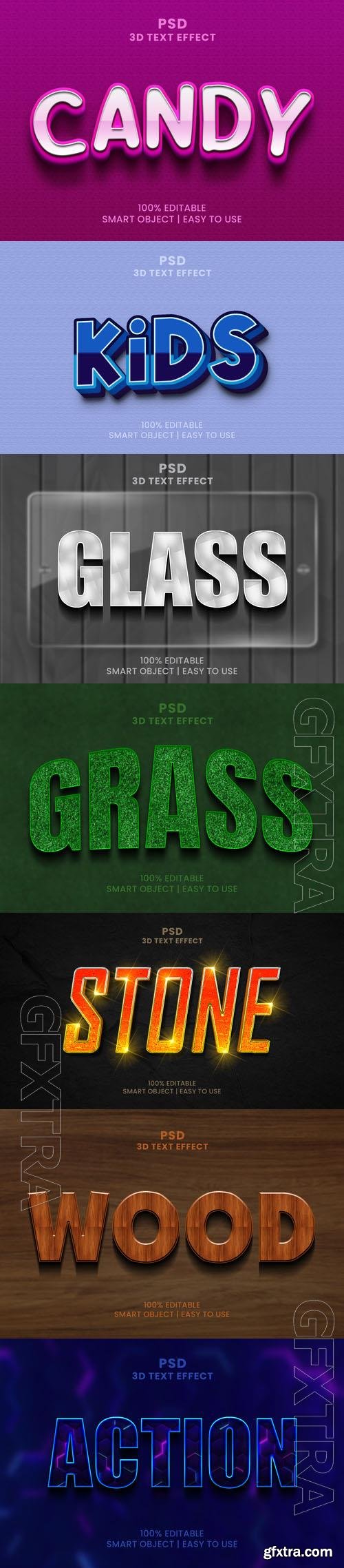 Psd style text effect editable set vol 429 