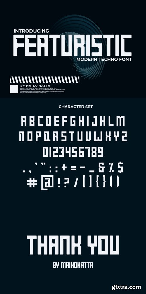 Featuristic Font