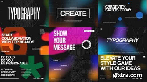 Videohive Typography Slides 44816100