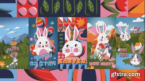 Videohive Happy Easter Stories Pack 44864344