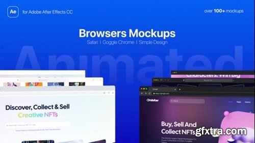 Videohive Animated Web Browsers Mockups 44591591