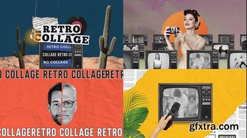 Videohive Retro Collage 44856339