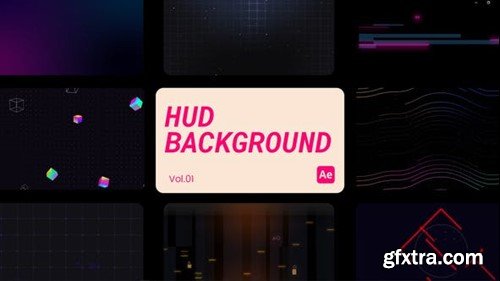 Videohive HUD Backgrounds 01 for After Effects 44887412