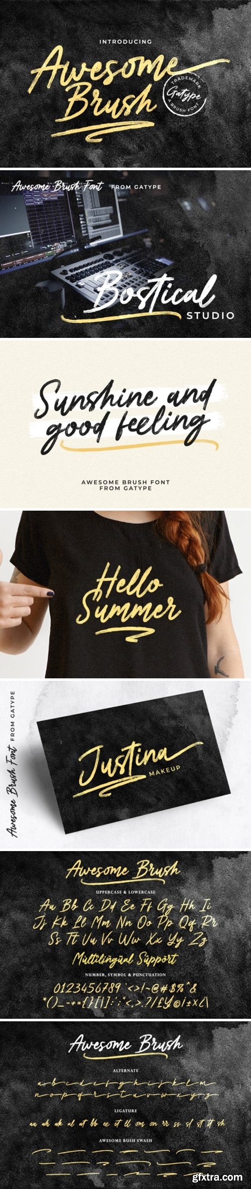 Awesome Brush Font