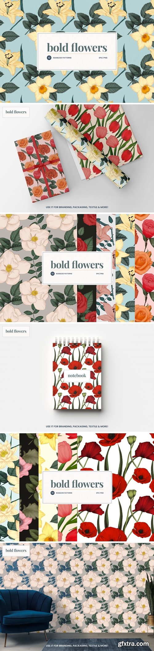 Bold Flower Patterns QYH8F5S