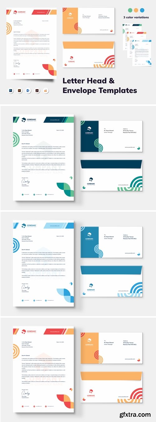 Letterhead and Envelope Templates 5ZYG8H5