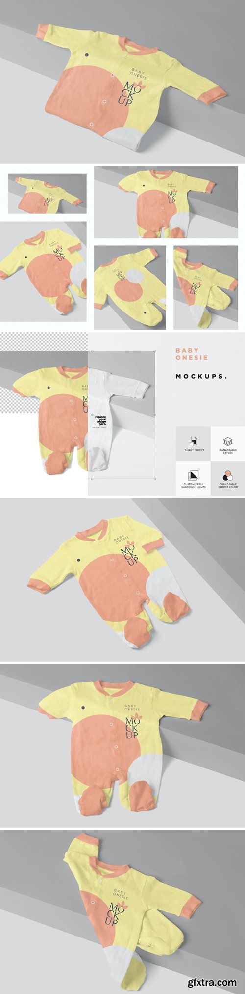 Baby Full Bodysuit Mockups MPVGBRX