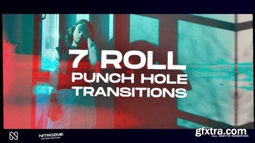 Videohive Punch Hole Roll Transitions Vol. 02 44940708