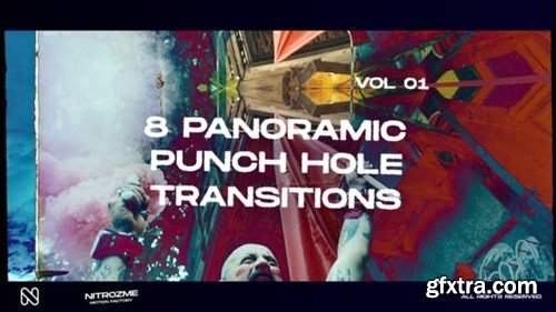 Videohive Punch Hole Panoramic Transitions Vol. 01 44940787